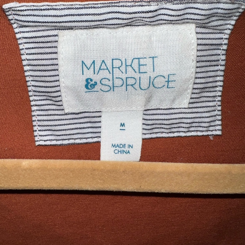 Market & Spruce Rust Utility Jacket - Picture 3 of 4